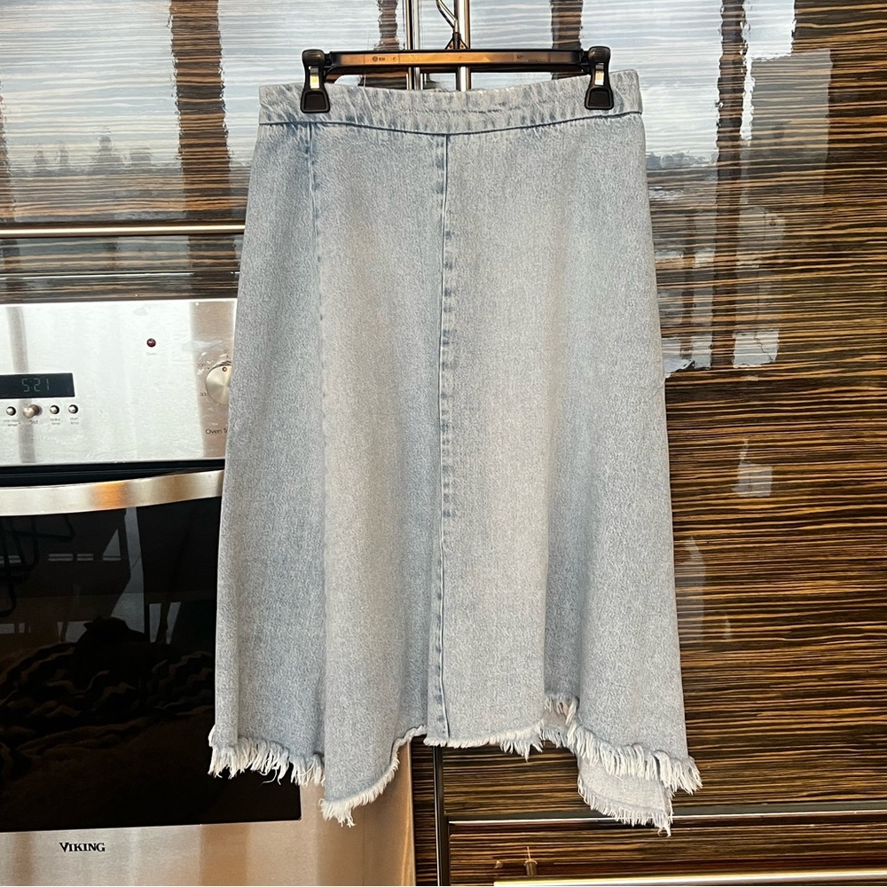 All Saints Midi Denim Skirt